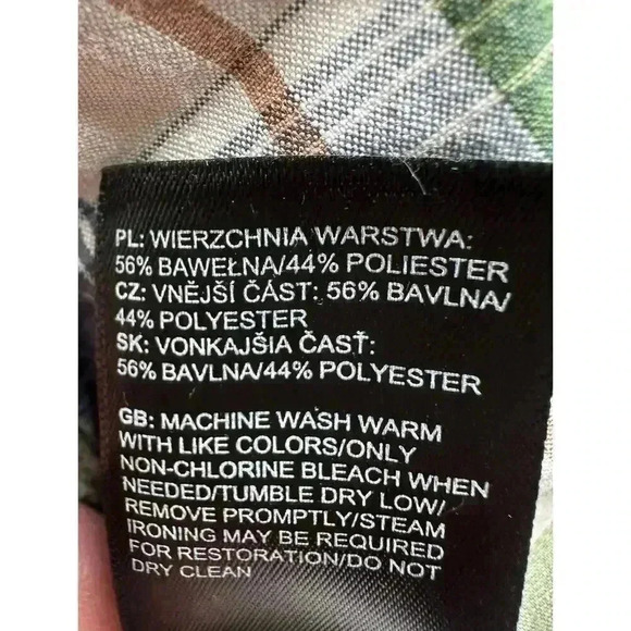 The NORTH FACE Hammets Button Shirt Hiking Green Plaid XXL - Picture 6 of 6